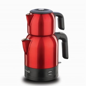 Demkolik Electrical Tea Pot Set-Red / Cay Makinasi / A359-05