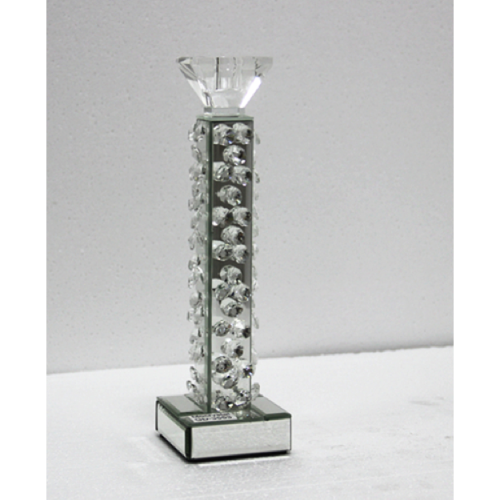 MIRROR CANDLE HOLDER 3553 8.5X8.5X30 CM