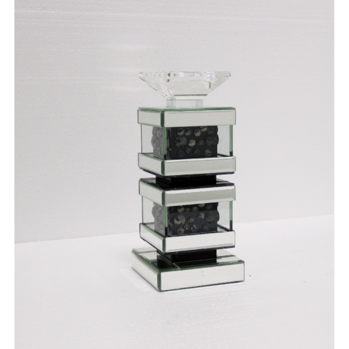 MIRROR CANDLE HOLDER 3614 13X13X29 CM