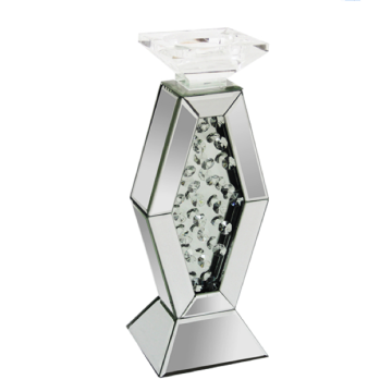 MIRROR CANDLE HOLDER 3776 11X11X35.5 CM