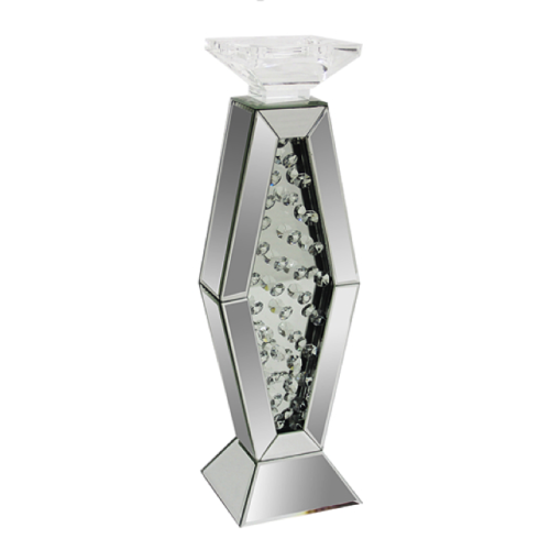 MIRROR CANDLE HOLDER 3777 11X11X43.5 CM MIRROR CANDLE HOLDER 3777 11X11X43.5 CM