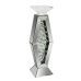 MIRROR CANDLE HOLDER 3777 11X11X43.5 CM MIRROR CANDLE HOLDER 3777 11X11X43.5 CM