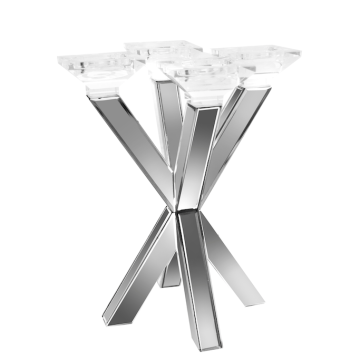 MIRROR CANDLE HOLDER 3821 32.5X32.5X40 CM