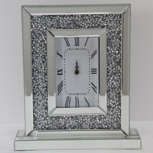 MIRROR CLOCK 5102 32X10X36 CM MIRROR CLOCK 5102 32X10X36 CM
