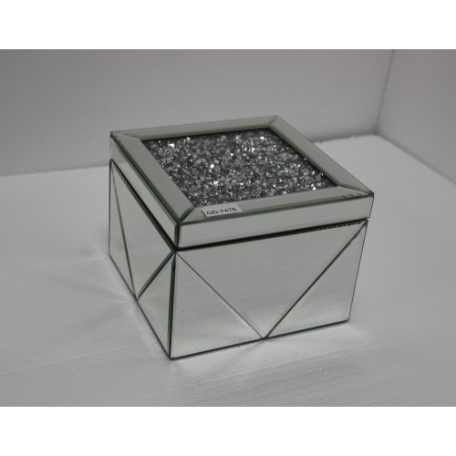 MIRROR JEWEL BOX 7476 20.5X20.5X15.5 CM MIRROR JEWEL BOX 7476 20.5X20.5X15.5 CM