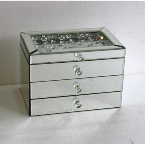 MIRROR JEWEL BOX 7638 26X17X18 CM MIRROR JEWEL BOX 7638 26X17X18 CM