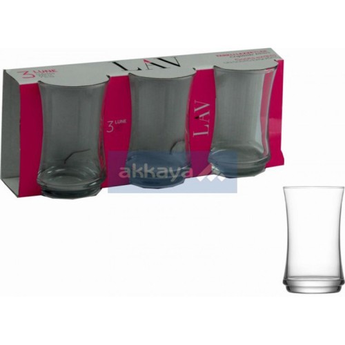 LAV Lun355 Luna 225cc 3pc Wasserglas / Su Bardagi / Glass / 0437