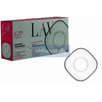 LAV ZEN277 6pcs Bardakalti / Teeglasunterteller / 5043