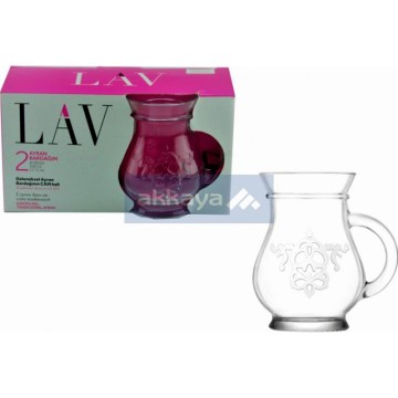 LAV AYR034 AYRAN 330cc 2pc Glas mit Henkel / 5453