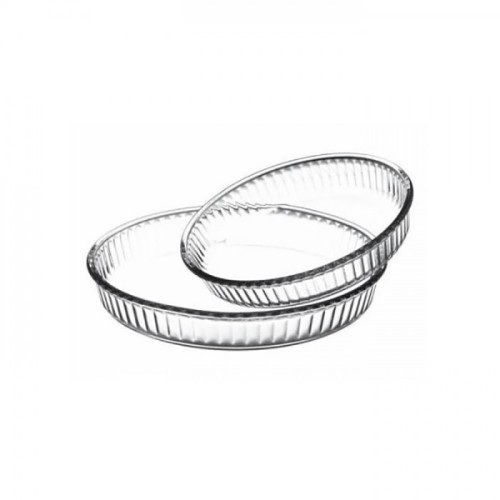 Pasabahce 159022 Borcam Set 2pcs Runde Schale / Yuvarlak Tepsi / 5682