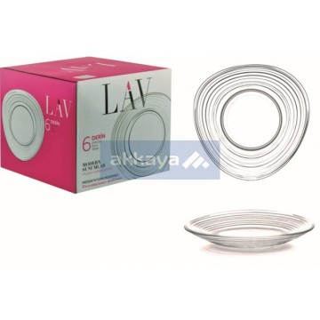 LAV DRN250 Derin 24mm 6pcs Dessertteller / Pasta Tabagi / 6010
