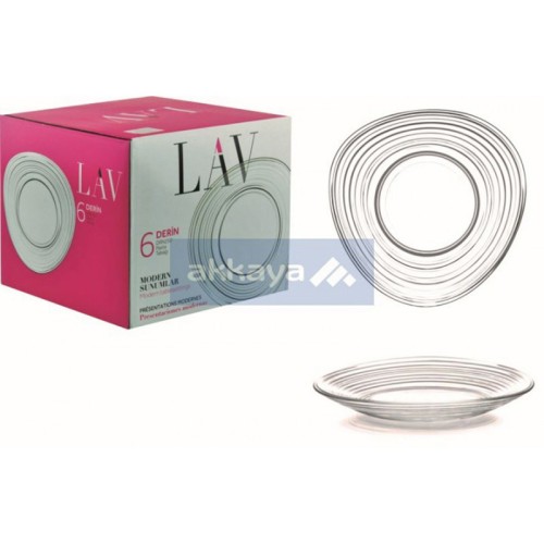 LAV DRN250 Derin 24mm 6pcs Dessertteller / Pasta Tabagi / 6010