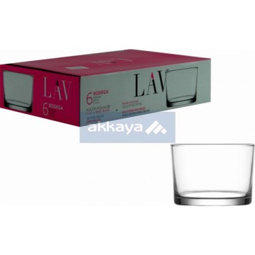 LAV BDG384 Bodega 240cc 6pcs Glas / Bardak / Tumbler / 6285