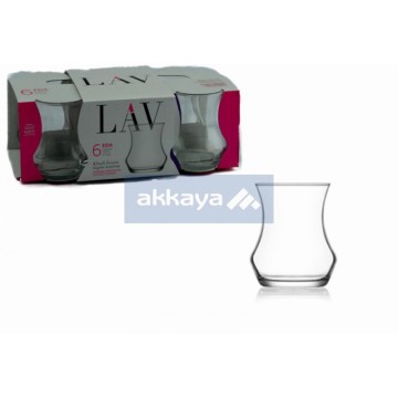 LAV EDA332 Eda Teeglas 170cc 6pcs / Caybardagi / Tea Glass / 6355