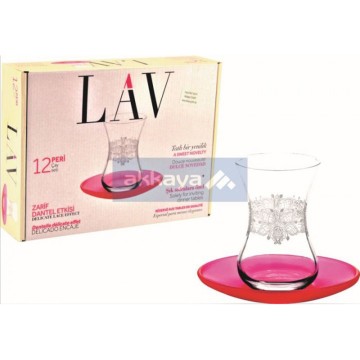 LAV PERIS1 Teeset 125cc 12pcs / Cay Seti / Tea Set / 6365