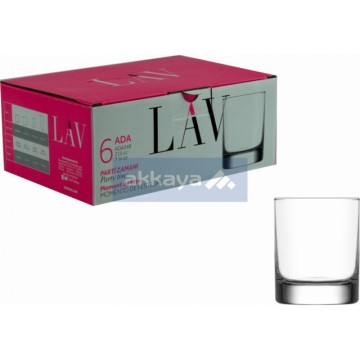 LAV ADA348F Glas 215cc 6pcs / Bardak / Tumbler / 6373