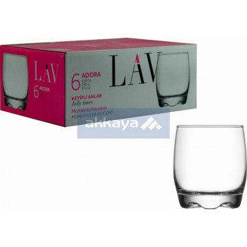 LAV ADR15F Adora Glas 290cc 6pcs / Bardak / Tumbler / 6374