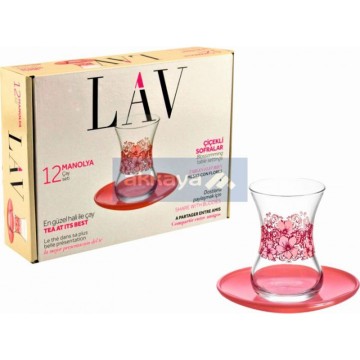 LAV MANOLYAS1 Demet Teeset 135cc 12pcs / Cay Seti / Tea Set / 6381