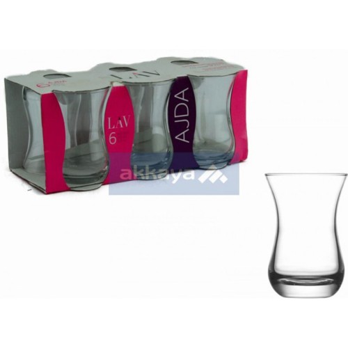 LAV AJD315 Ajda 150cc 6pcs Teeglas / Caybardagi / Tea Glas / 6701