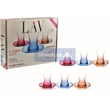 LAV DREAMS1 12pcs Cay Seti / Teeglasset / 6735