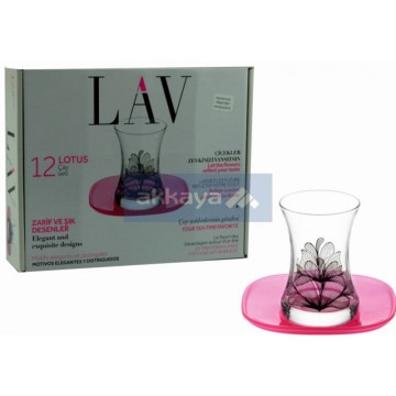 LAV LOTUSS1 12 pcs Cay Seti / Teeglasset / 6740