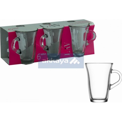 LAV Nis407E Nisa 150cc 6pcs Teeglas / Kulplu Caybardagi / 6772