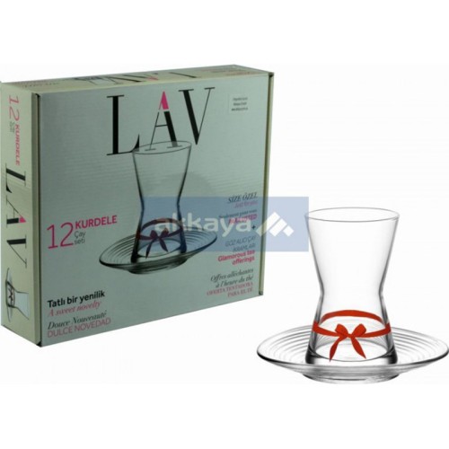LAV SERENATS3 Teeset 4 pcs 170 cc / Cay Seti / Tea Set / 6773