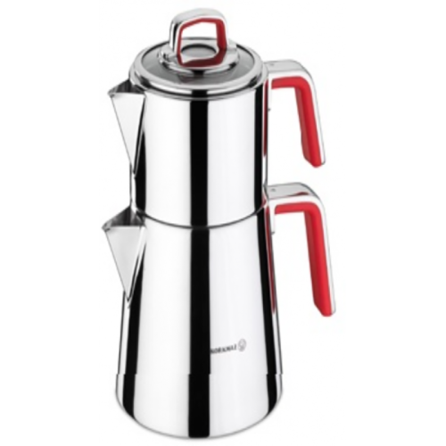 Vertex Tea Pot Set- Red / Caydanlik Takimi / A081-01 Vertex Tea Pot Set- Red / Caydanlik Takimi / A081-01