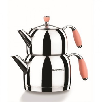 Flora Midi Tea Pot Set - Pink / Caydanlik Takimi / A118-01