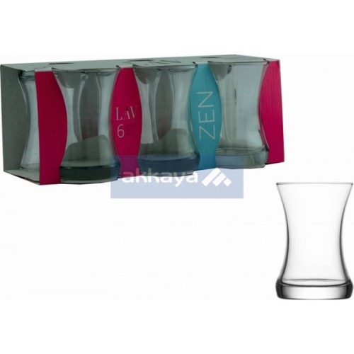 LAV ZEN313 155cc 6pcs ZEN Teeglas / Caybardagi / Tea Glass / A3382