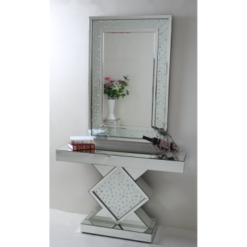 MIRROR CONSOLE 14014 & WALL MIRROR 14187 CONSOLE 14014 118X33.5X79 CM WALL MIRROR 14187 120X80X4.3