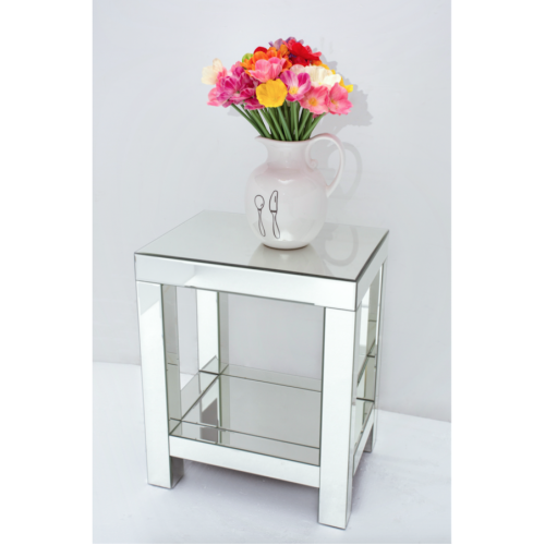 MIRROR SIDETABLE 16239 S 48X48X60 CM