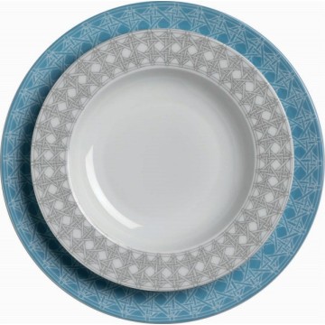 Korkmaz Siesta 24 Tlg. Porzellan Tafelservice / A8952