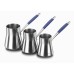Flora Coffee Pot Set- Blue / Cezve Takimi / A126-02 Flora Coffee Pot Set- Blue / Cezve Takimi / A126-02