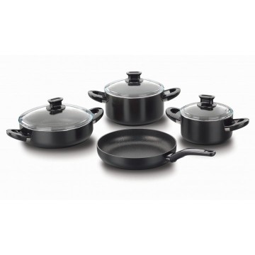 Lina Alu. 7 pcs. Cookware Set-Black/ Tencere Set-Siyah/A1299