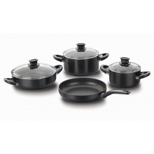 Lina Alu. 7 pcs. Cookware Set-Black/ Tencere Set-Siyah/A1299