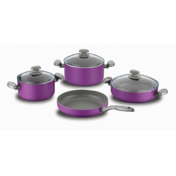 Mia Erguvan Alu. 7 pcs. Cookware Set / Tencere Seti / A1324