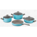 Mia Elegant Mavi 7pcs Cookware Set / Tencere Set / A1326