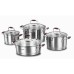 Flora 8 pcs. Cookware Set - Violet / Tencere Seti/ A1979-3